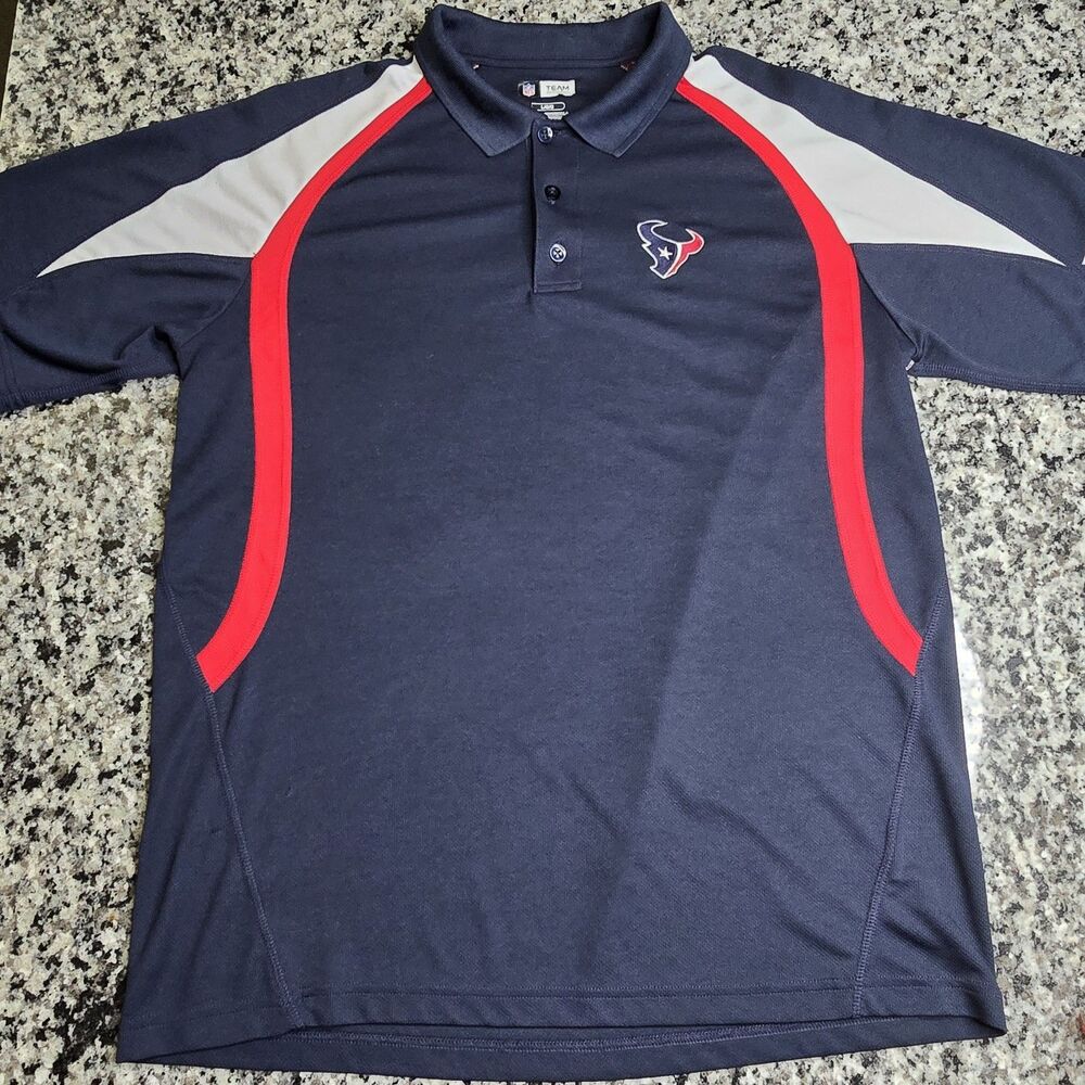 Houston Texans NFL Team Apparel Men's Large Performance Polo